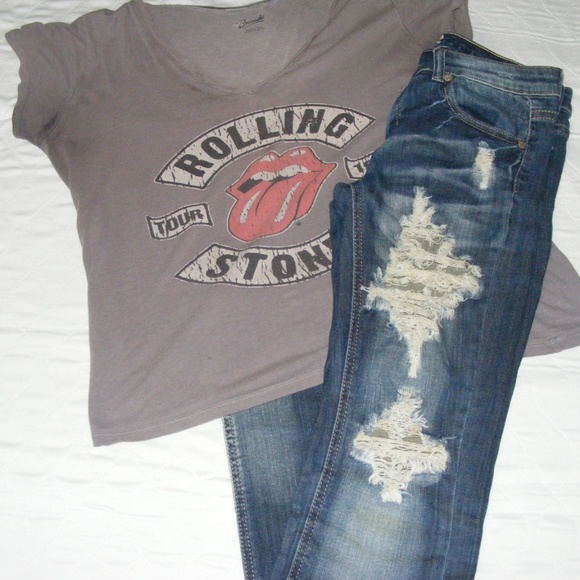 COPY - Machine Brand Jeans Retro Distressed Jeans - Picture 1 of 8